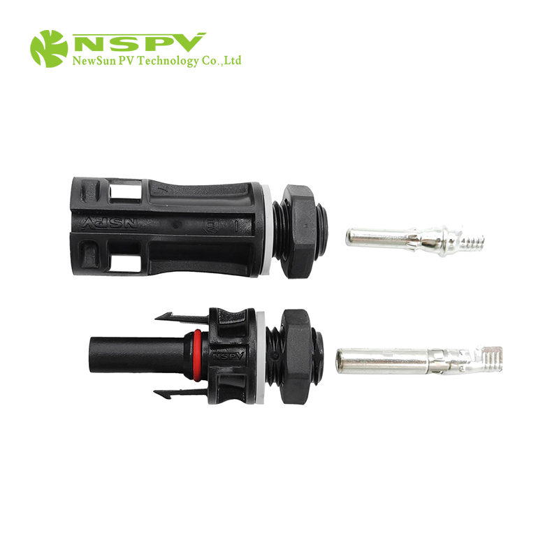 TUV Certified IP68 Waterproof MC 4 Solar Panel Connector 1500VDC 2.5-10sqmm Contact Pins