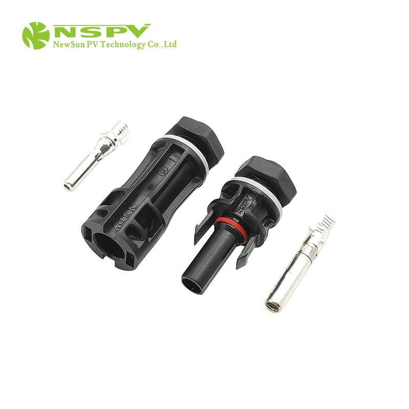 TUV Certified IP68 Waterproof MC 4 Solar Panel Connector 1500VDC 2.5-10sqmm Contact Pins