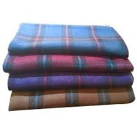 Acrylic Check Blanket - 150x230 Cm, Assorted Printed Color, 80% Woolen, 20% Polyester, Hemmed & Over-locked Edges, Ideal For Home, Travel, Hotel