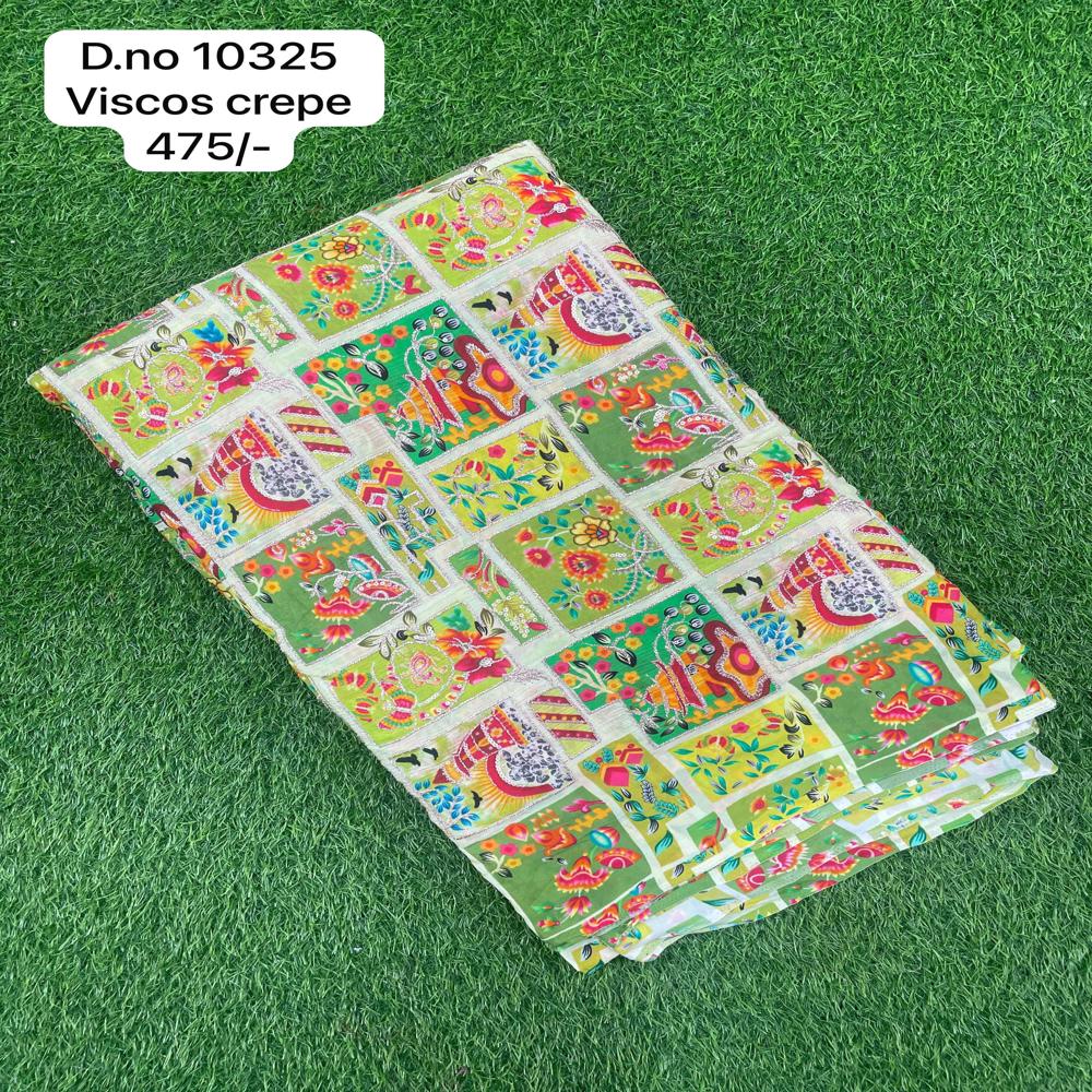 Lightweight viscose crepe material