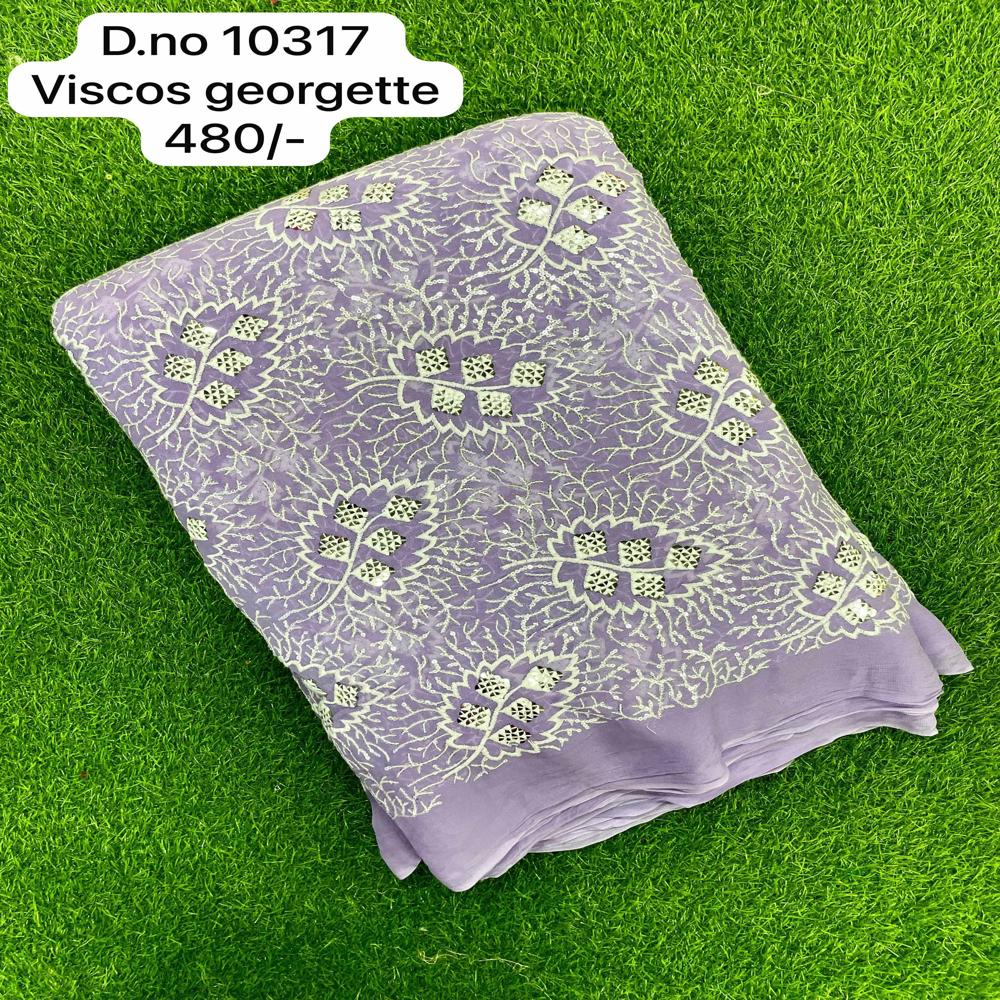 Viscose Chiffon Fabric Wholesale - Ethnic Printed Saree For Daily Wear | Available In Grey, Sky, Cream With Extra Smoothness And Delicacy