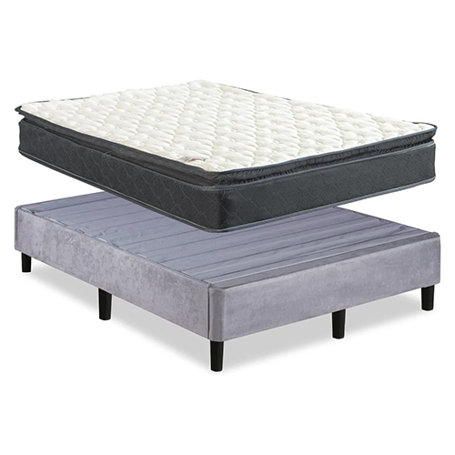 12 Inch Mattress With Base - Color: White