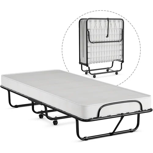 6 Inch Inch Ms Rollaway Folding Bed - Color: Black