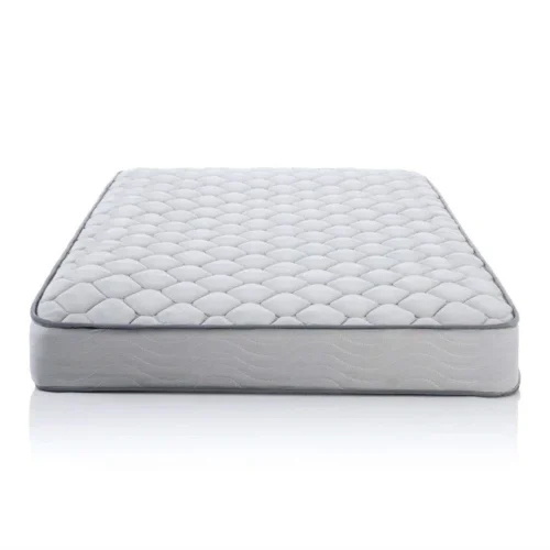 6 Inch Pu Foam Spring Mattress For Hotel - Color: White