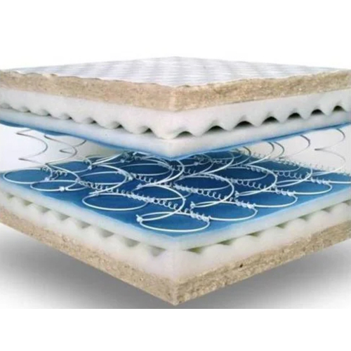 6 Inch King Size Bonnell Spring Mattress - Color: White