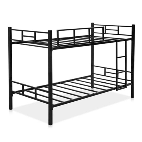 Double Metal Bunk Bed - Color: Black