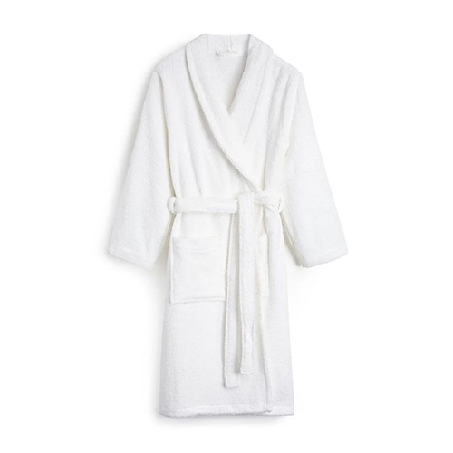 150 Gsm Cotton Bathrobe For Unsex - Color: White