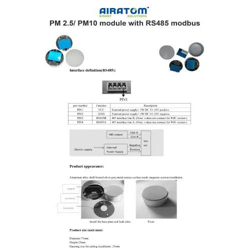 Combo Pm 2.5 And Pm 10 Sampler with RS485 output