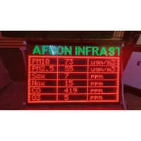 Aqi Led Display Environmental Display - Standard Size, 220 Volt Input | Industrial Application, Text & Number Display, Electrochemical & Light Scattering Usage