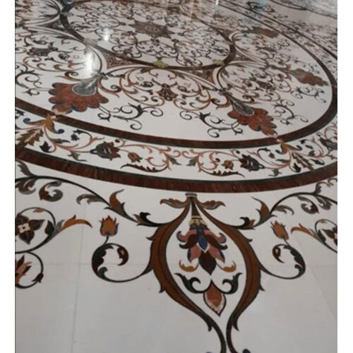 Inlay Work Floor Marble - Color: White