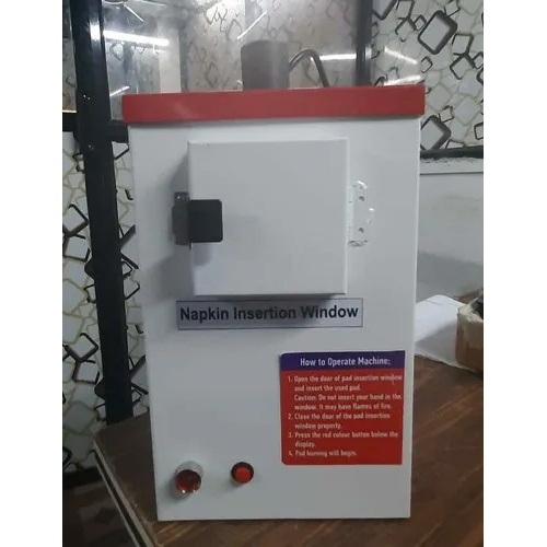 MS Powder Coated Sanitary Napkin Incinerator