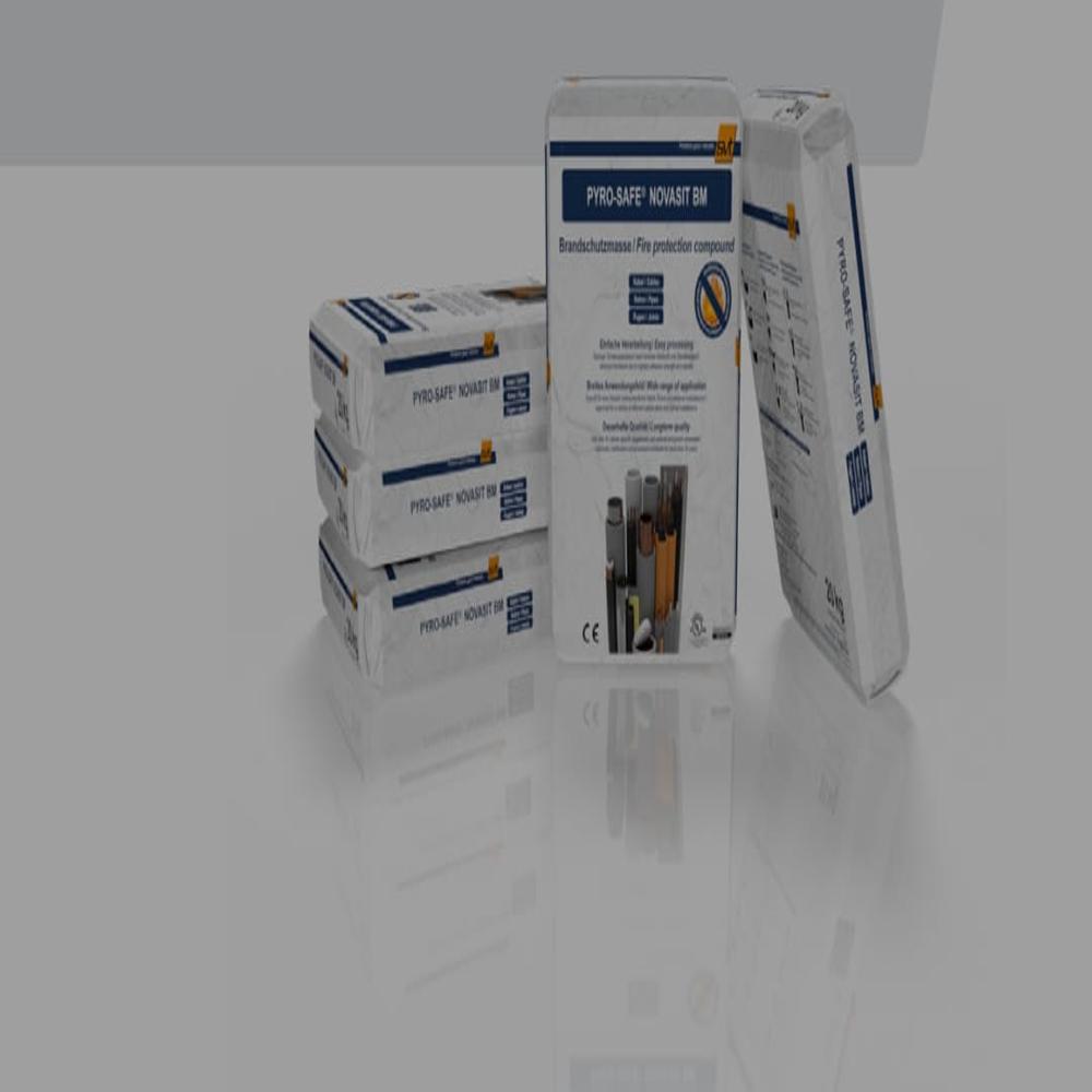 PYRO-SAFE NOVASIT BM - Cement Mortar | High Adhesive Strength, Stability, Low Shuttering Costs for Fire Safety Applications