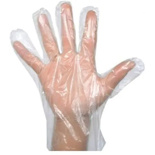 Disposable Hand Gloves - Plastic Material, Half Finger Style | Transparent Color, Textured Pattern, Unisex Medical Gloves