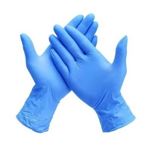 6gm Powder Free Nitrile Gloves - Rubber Material, 6.5 Inches, Blue Color | Unisex Design, Disposable for Medical and Industrial Use