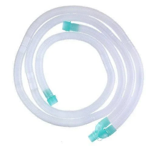 Ventilator Plain Circuit - PVC Material, 1.5 Meter Length, Classic White Color | Portable Design for Adult Use in Hospitals