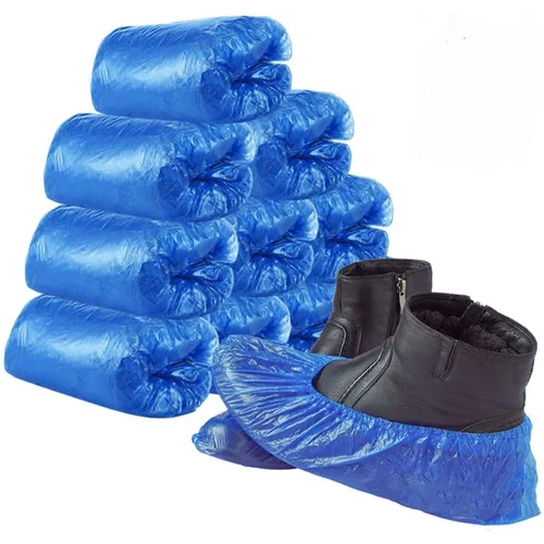 Blue Plastic Shoe Cover