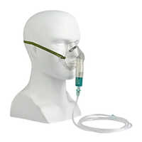 Single Diluter Venturi Mask Kit - Pvc Material, Transparent Design | Portable Hospital Device With Manual Display For Easy Adjustment