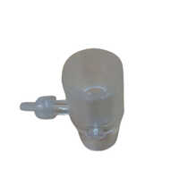 Plastic Exhalation Treach Connector - Plastic Material, Adult Size, Transparent Color | Easy To Use, Portable, Suitable For Medical Exhalation