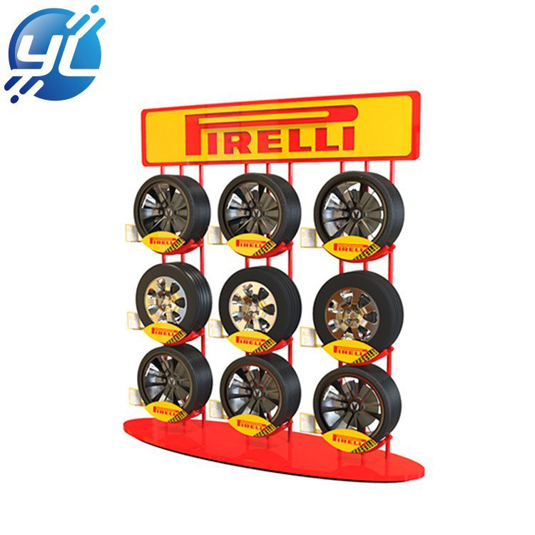 Tyre Display Rack - Modular Design, Easy Assembly/disassembly | Durable, Bolt-free Structure For Versatile Accessory Storage Solutions