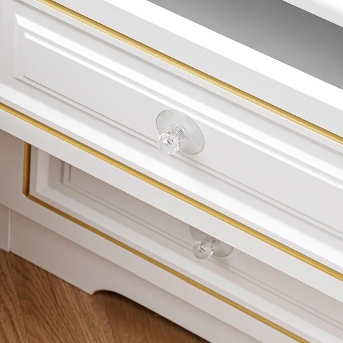 Self-adhesive Clear Acrylic Crystal Round Drawer Pull Knobs - 1.97x1.97in | Elegant Design, No Damage To Surfaces, Multi-use For Cabinets And Doors