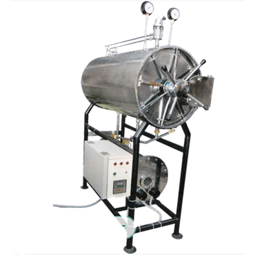 Horizontal Laboratory Autoclave - Color: Silver