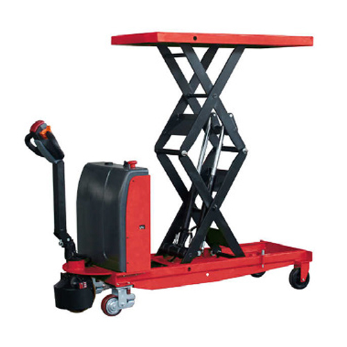 1000 Kg Battery Operated Scissor Lift - Features: Good