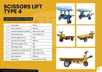Electric Scissor Lift - Color: Yellow