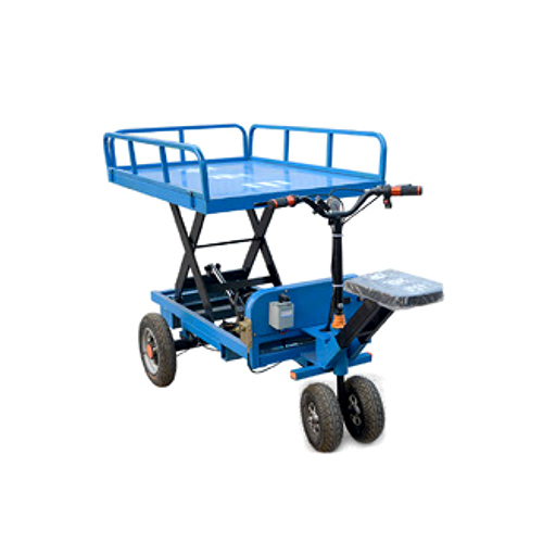 Trolley Type Battery Operated Scissor Lift - Color: Blue
