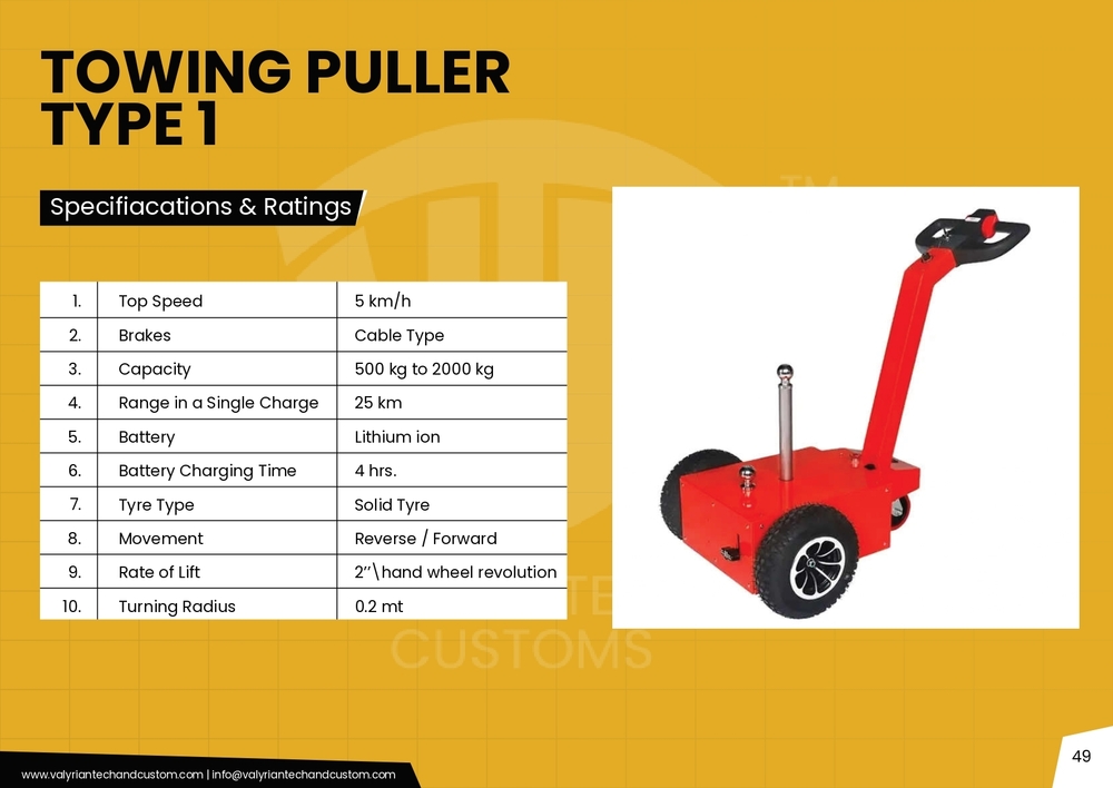 500 Kg Towing Puller - Color: Red