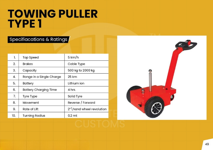 500 Kg Towing Puller - Color: Red