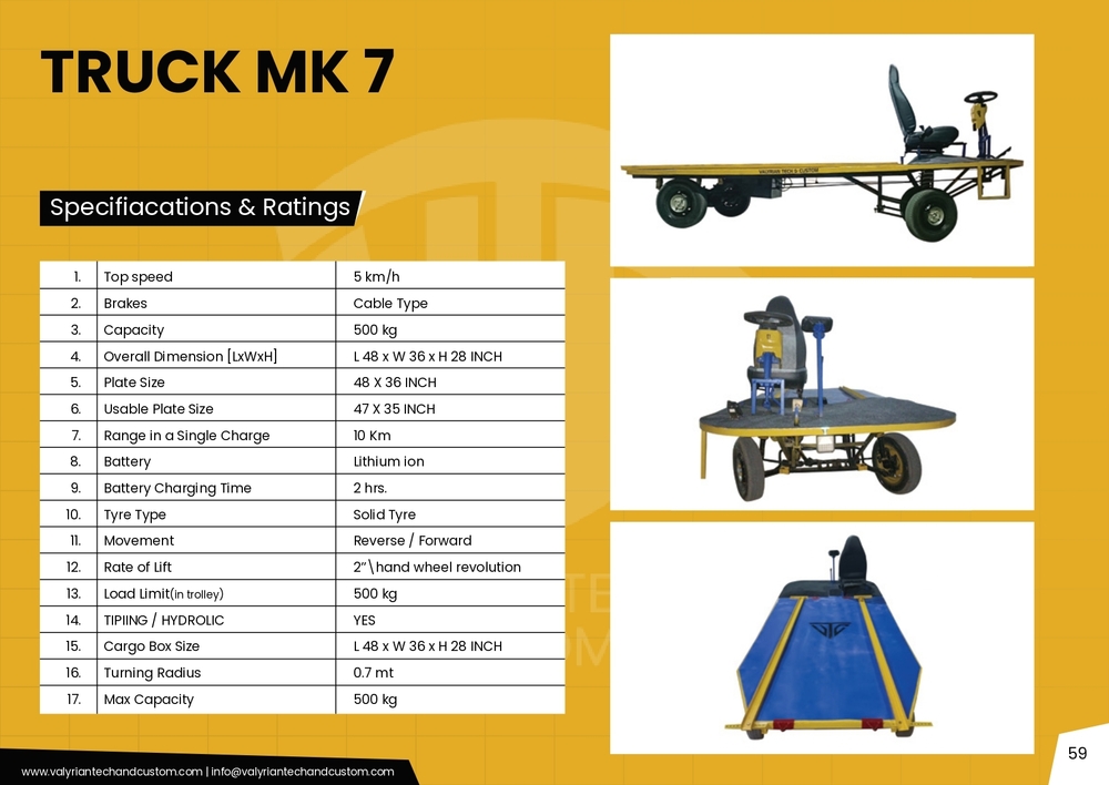 Vishvkrma Truck - Color: Yellow