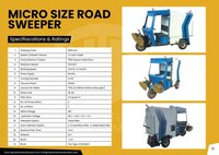 Electric Micro Size Road Sweeper - Material: Mild Steel