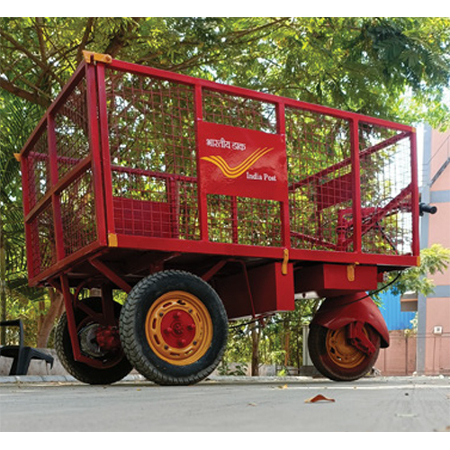 Indian Post Type Trolley - Color: Red