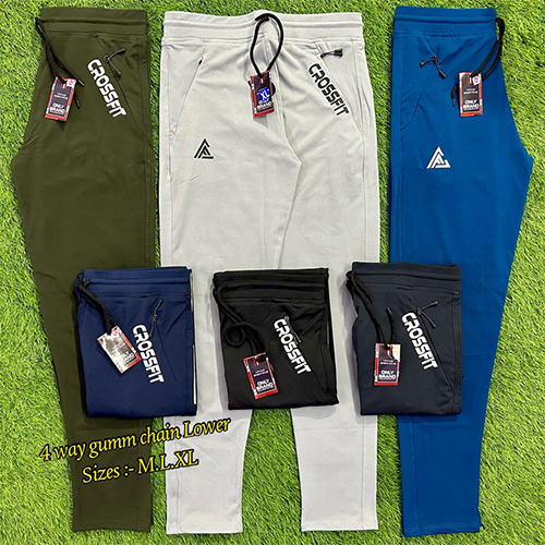 Mens 4 Way lycra hidden chain Stretchable Lower