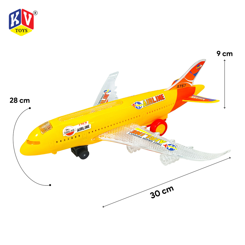 Bump & Go Airplane With Light And Music (757)