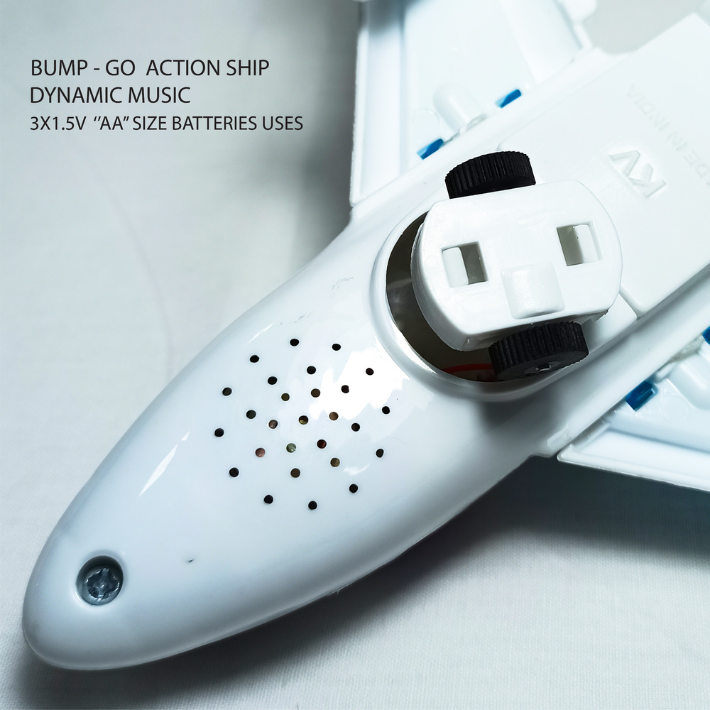 Bump & Go Airplane With Light And Music (757)