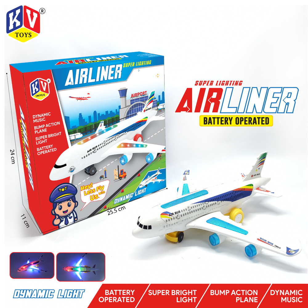 Bump & Go Airliner With Light & Music (806)