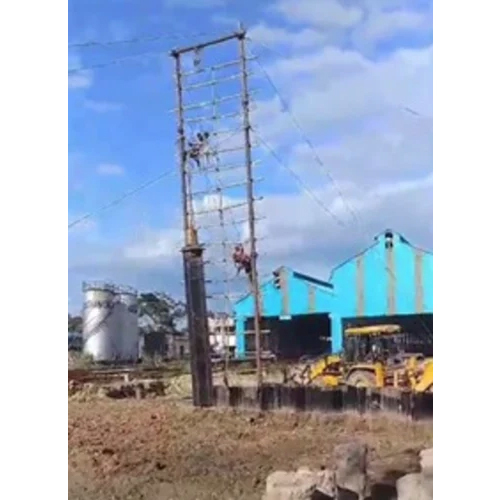 Sheet Piling Through Monkey set & Bench Machine