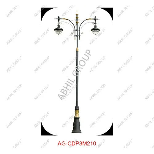 Cast Iron Heritage Pole - Color: Black