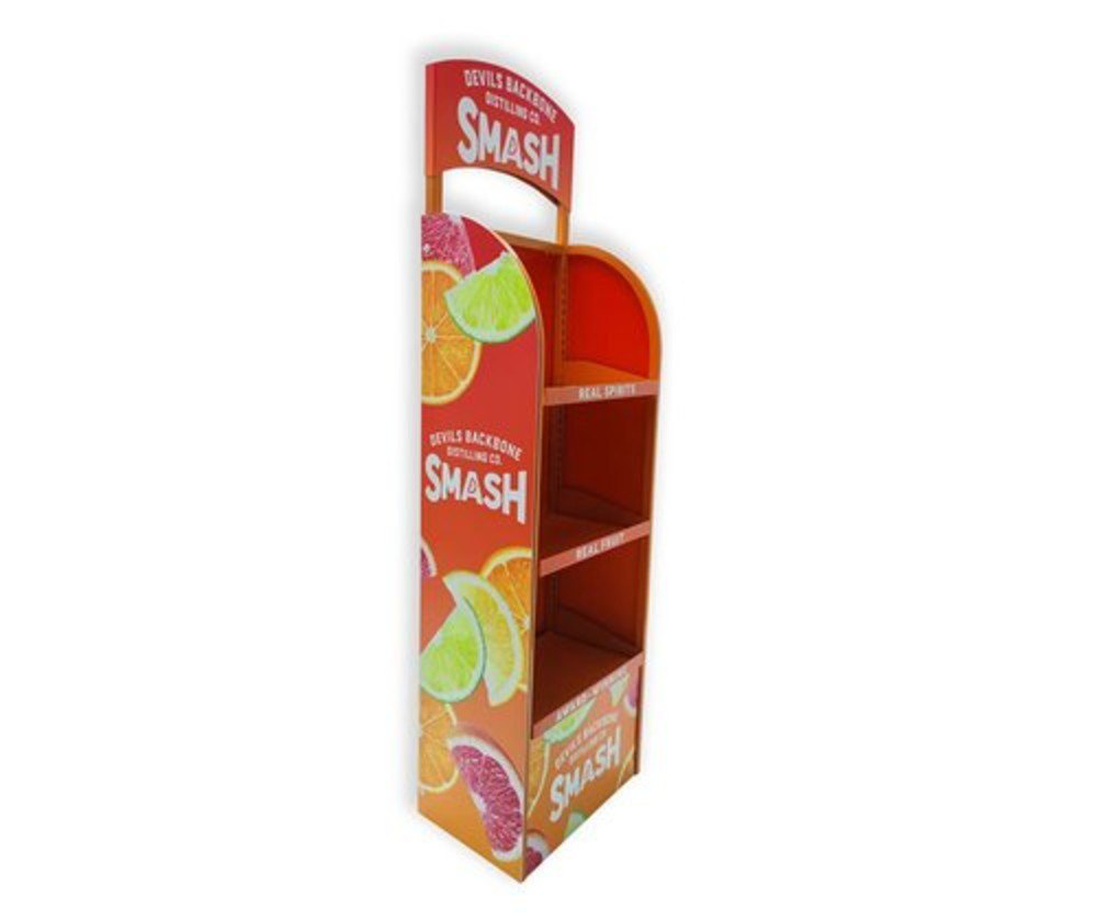 Snacks Display Rack - Durable Metal Frame, 3-tier Design , Optimal For Retail Environments And Enhanced Product Visibility 