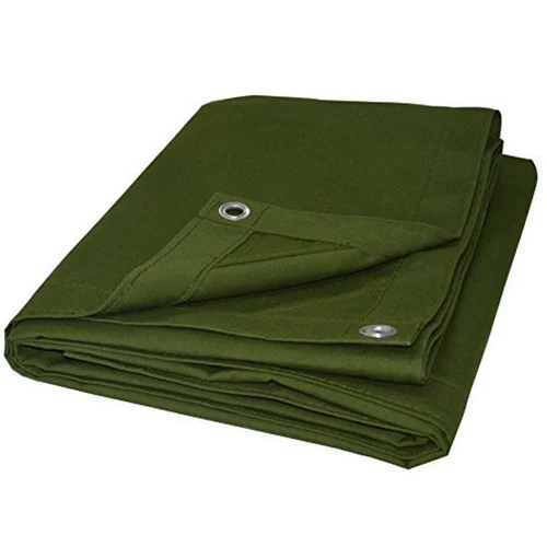 310 Gsm Cotton Canvas Tarpaulin - Color: Dark Green