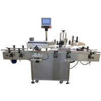 Servo Wrap Around Labeling Machine - Stainless Steel, 240 Volt Electric Power, Automatic Grade Operation | Frequency Speed Control for Precise Sticker Labeling