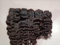 100% Cuticle Aligned Temple Remy Weft Hair Bundles Wavy and Deep Wavy Texture Available