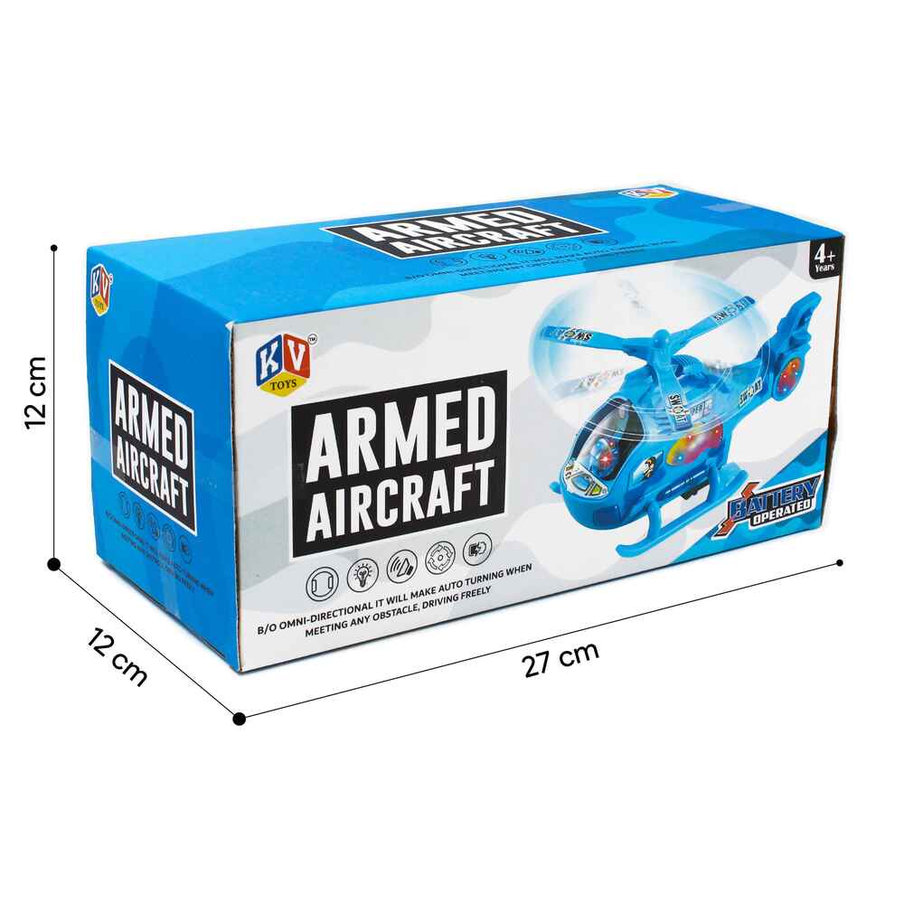 Bump & Go Armed Aircraft With Light And Music (8551)