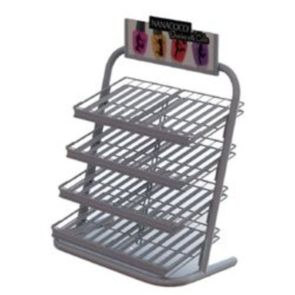 Retail Display Rack - Durable Metal Frame, Spacious Shelving Design | Ideal For Snacks, Magazines, And Retail Merchandise Display
