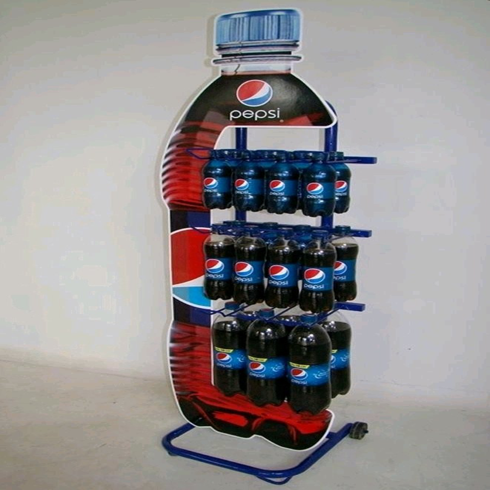 Wire Display Stand - Heavy-duty Steel Frame | Versatile Design For Retail, Adjustable Height, And Modern Aesthetic Finish