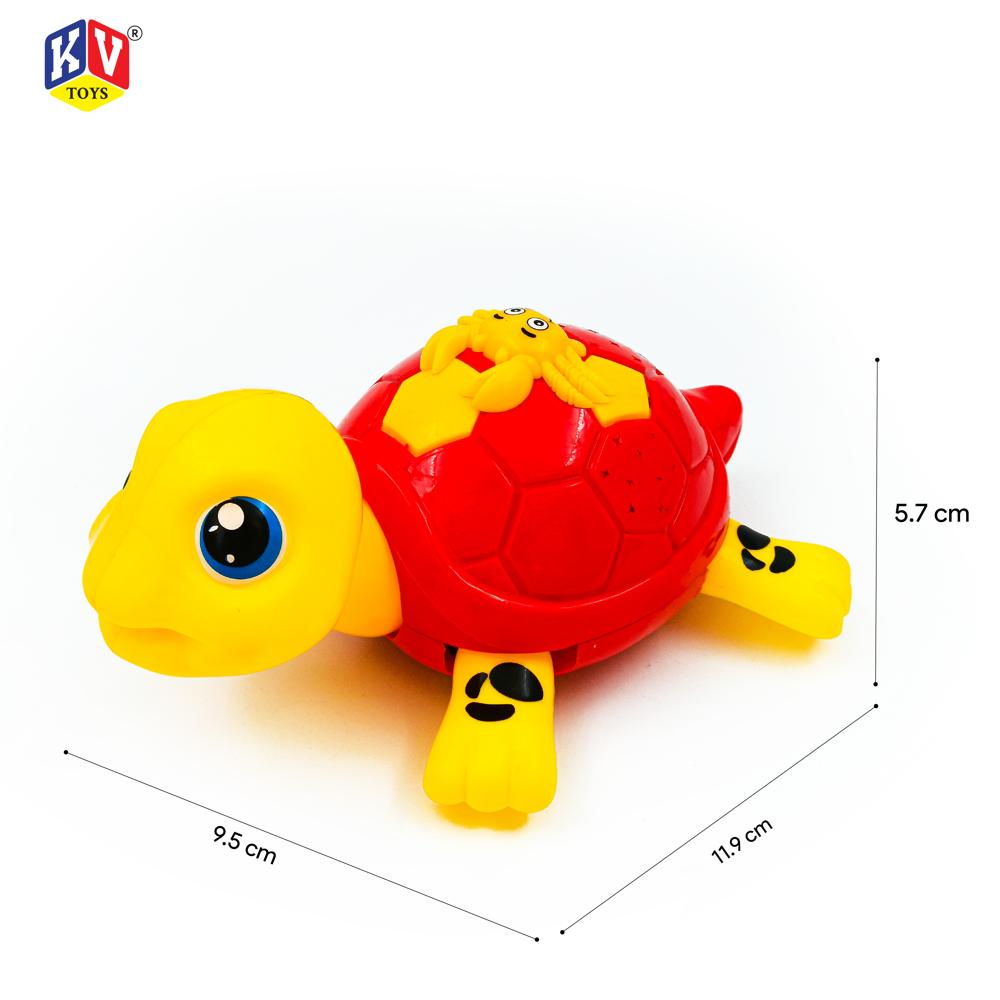 Pull String Tortoise with Bell Sound - PVC Packaging (838-14)