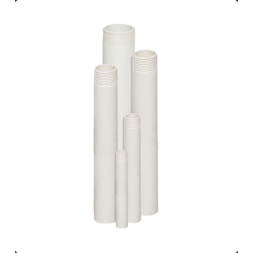 Upvc High Pressure Pipes - Astm Threaded Pipes - Color: White