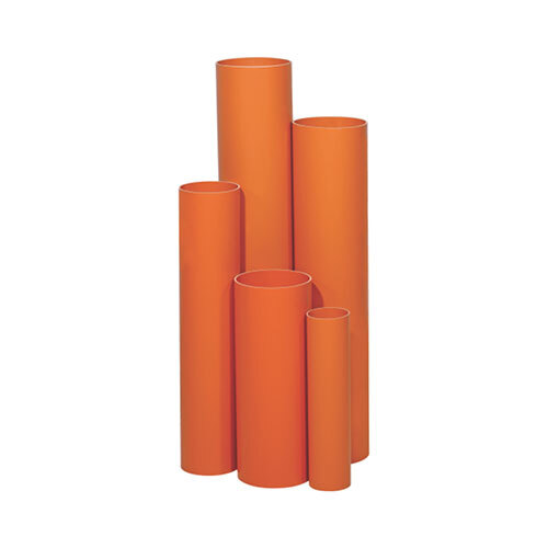 Foam Core Structured Wall Pipes - Color: Orange