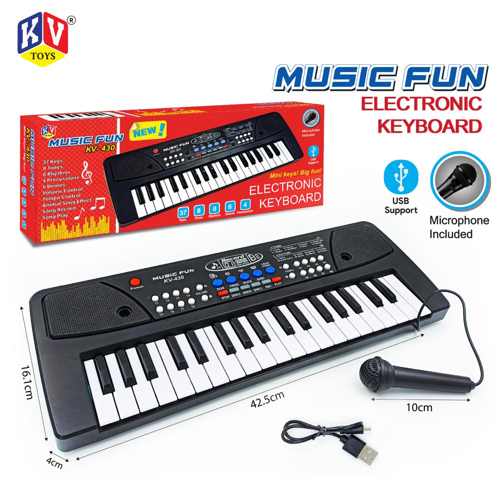 Music Fun Electronic Keyboard With Microphone Included (430)